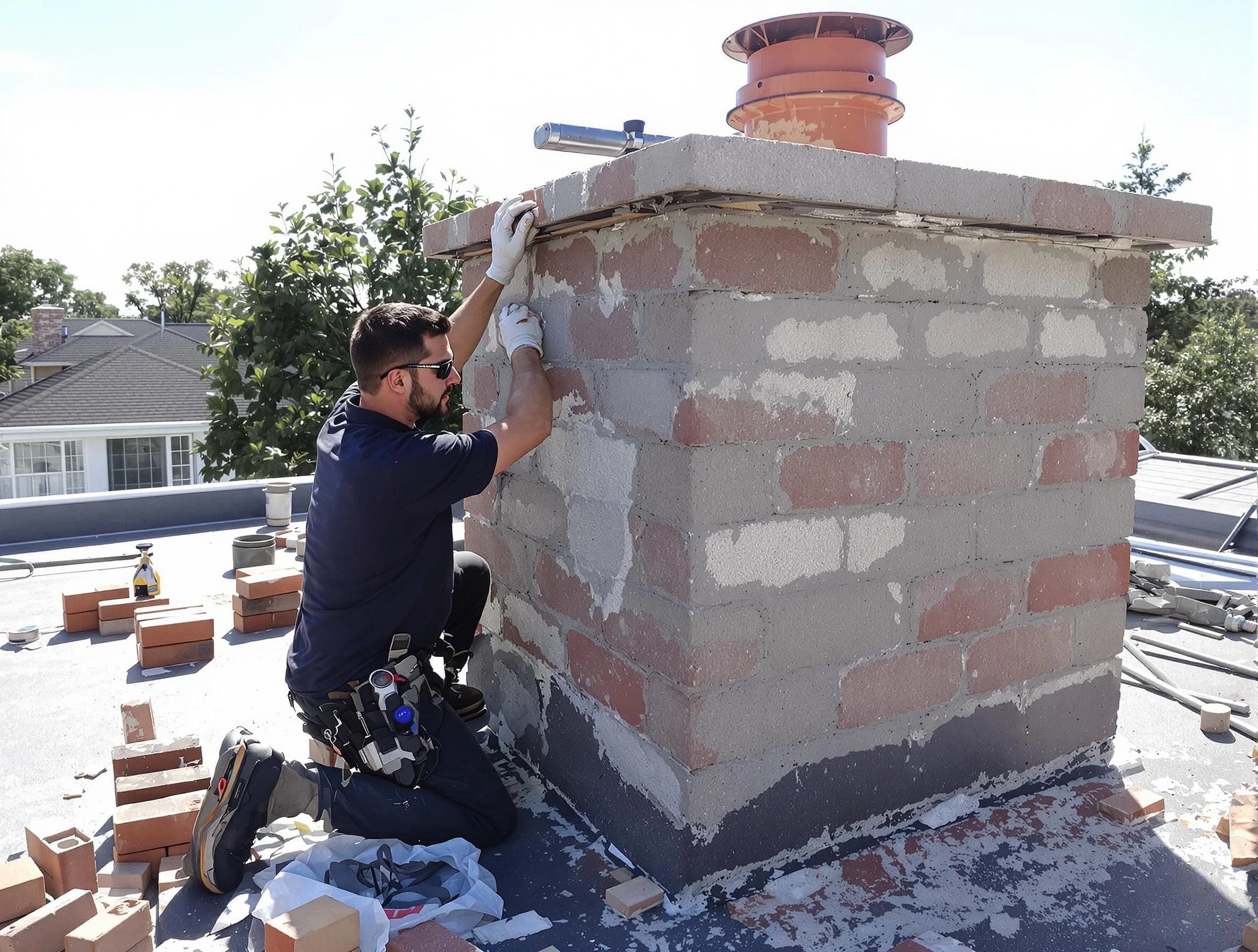 Advanced chimney repair process by Irondale Chimney Sweep in Irondale, AL