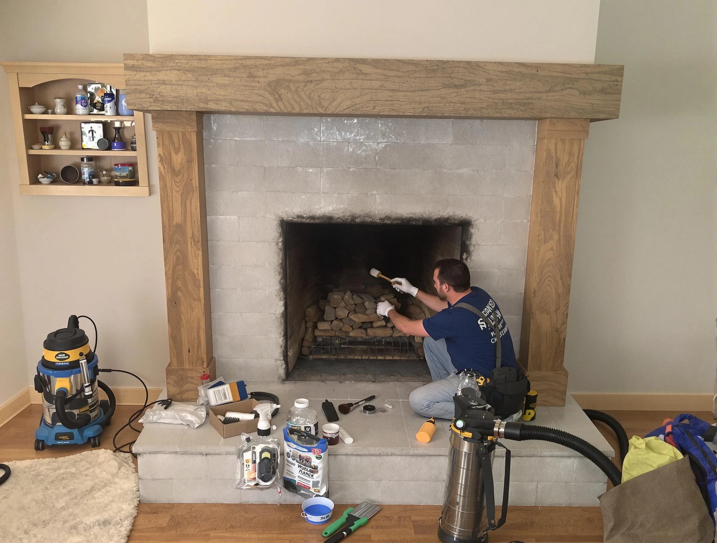 Detailed creosote removal process by Irondale Chimney Sweep in Irondale, AL