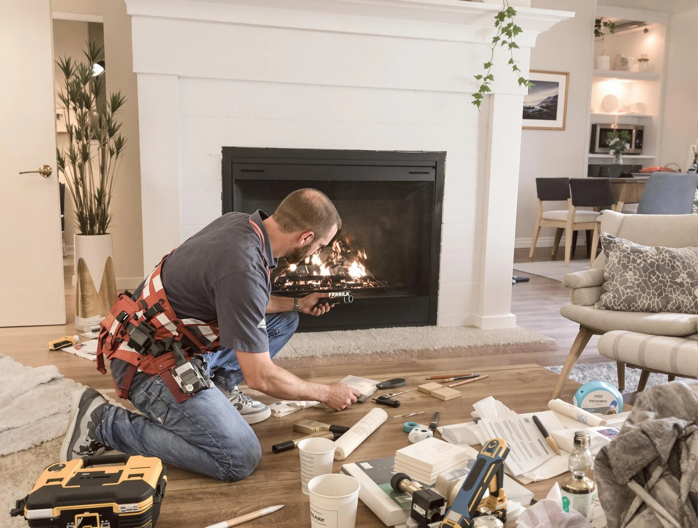 Irondale Chimney Sweep performing fireplace repair in Irondale, AL