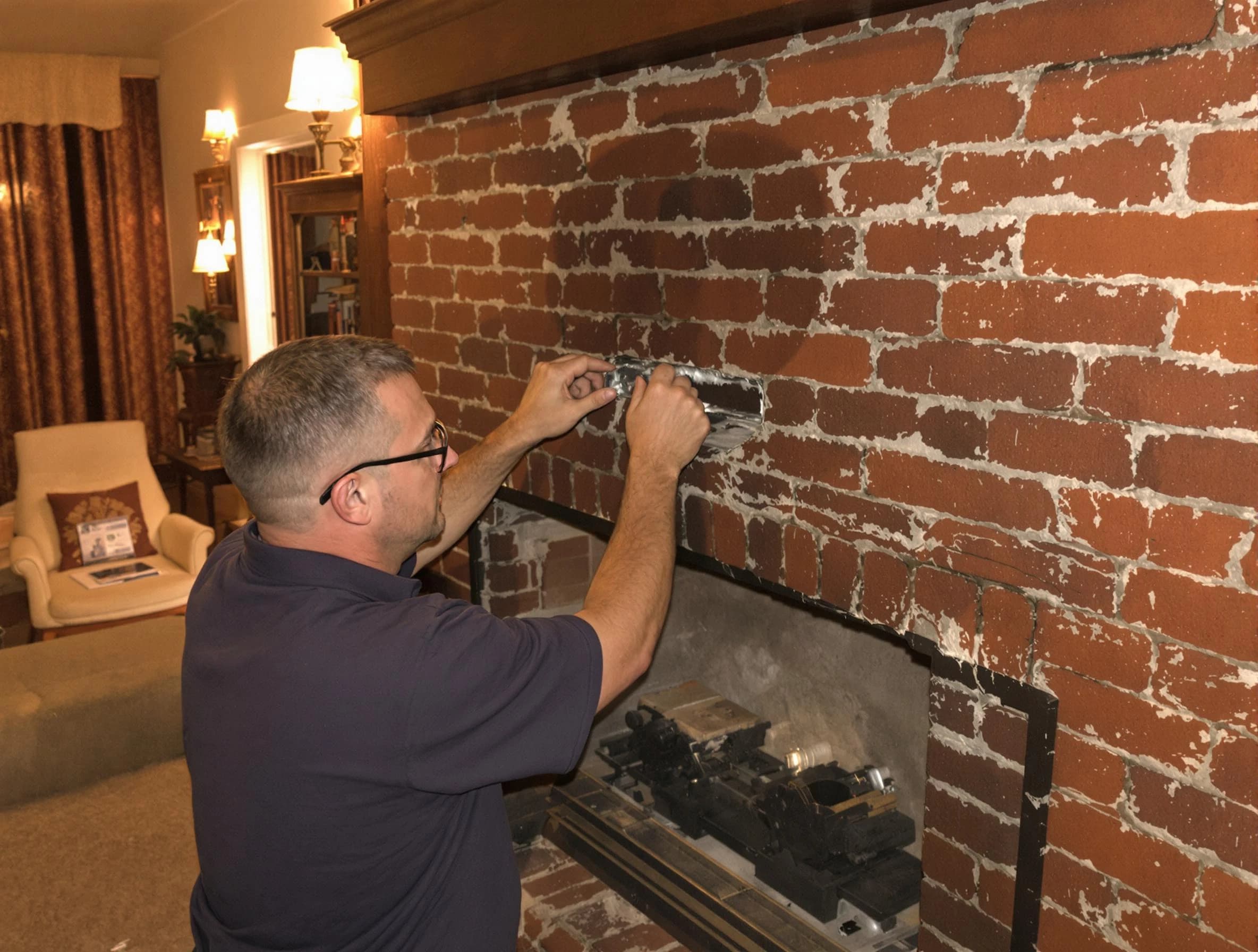 Irondale Chimney Sweep expert fixing a fireplace in Irondale, AL
