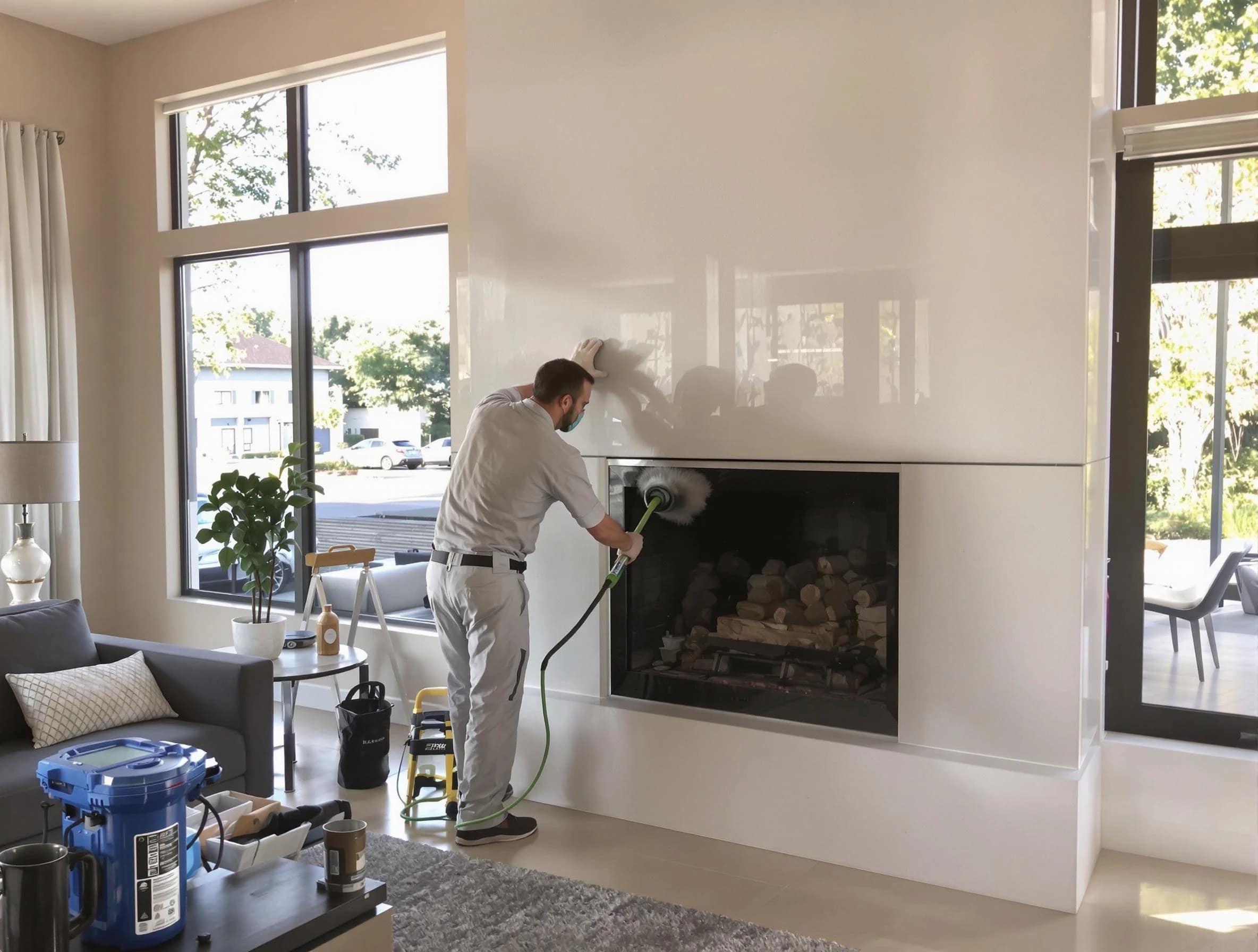 Irondale Chimney Sweep performing thorough soot removal in Irondale, AL