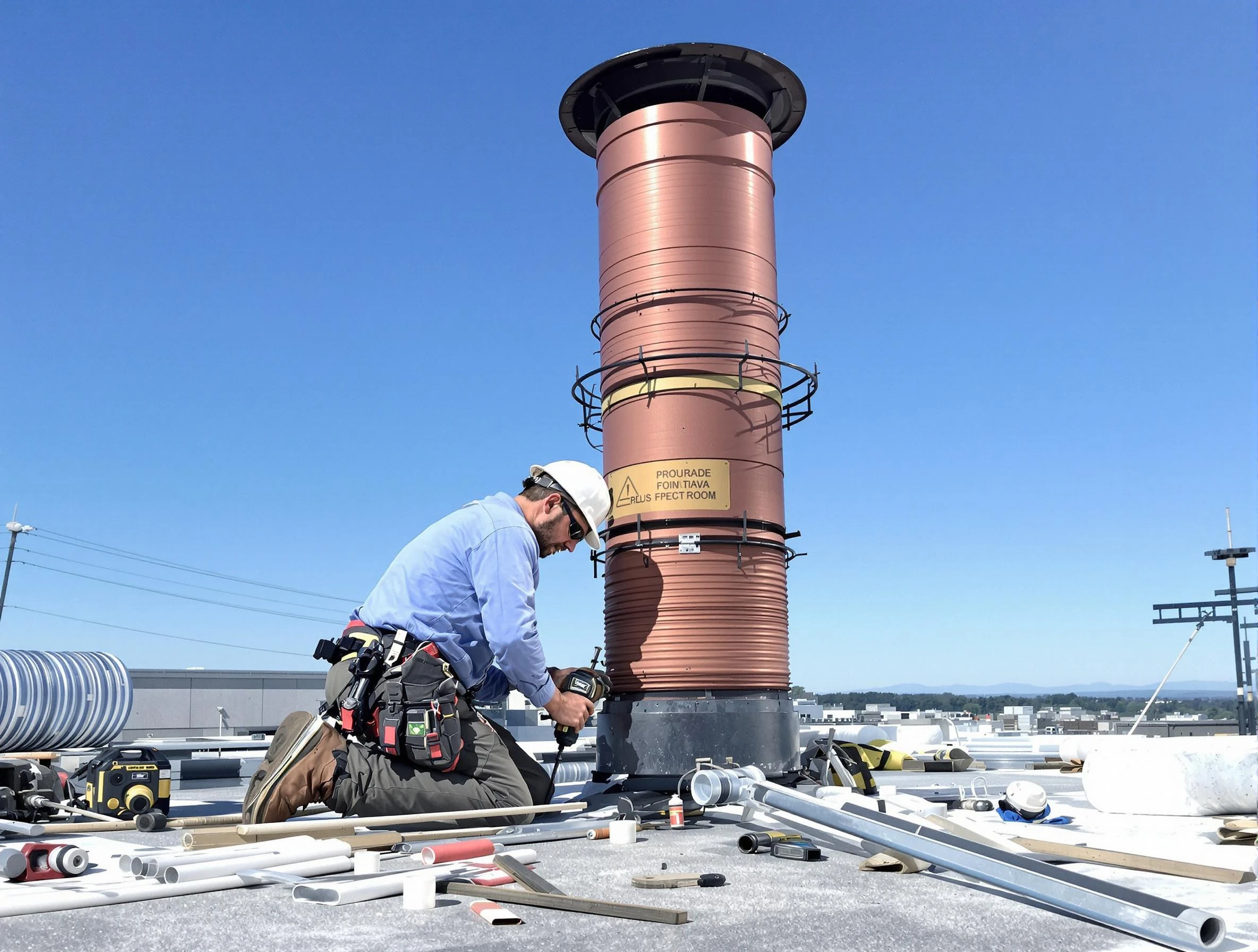 Installed chimney liner by Irondale Chimney Sweep in Irondale, AL
