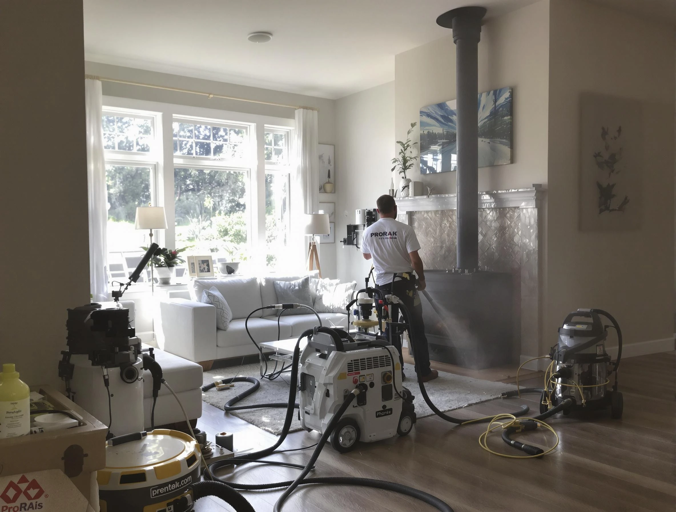 Soot removal service by Irondale Chimney Sweep for a fireplace in Irondale, AL